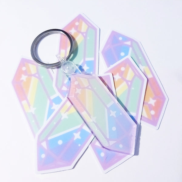 Crystal Key Chain - Rainbow